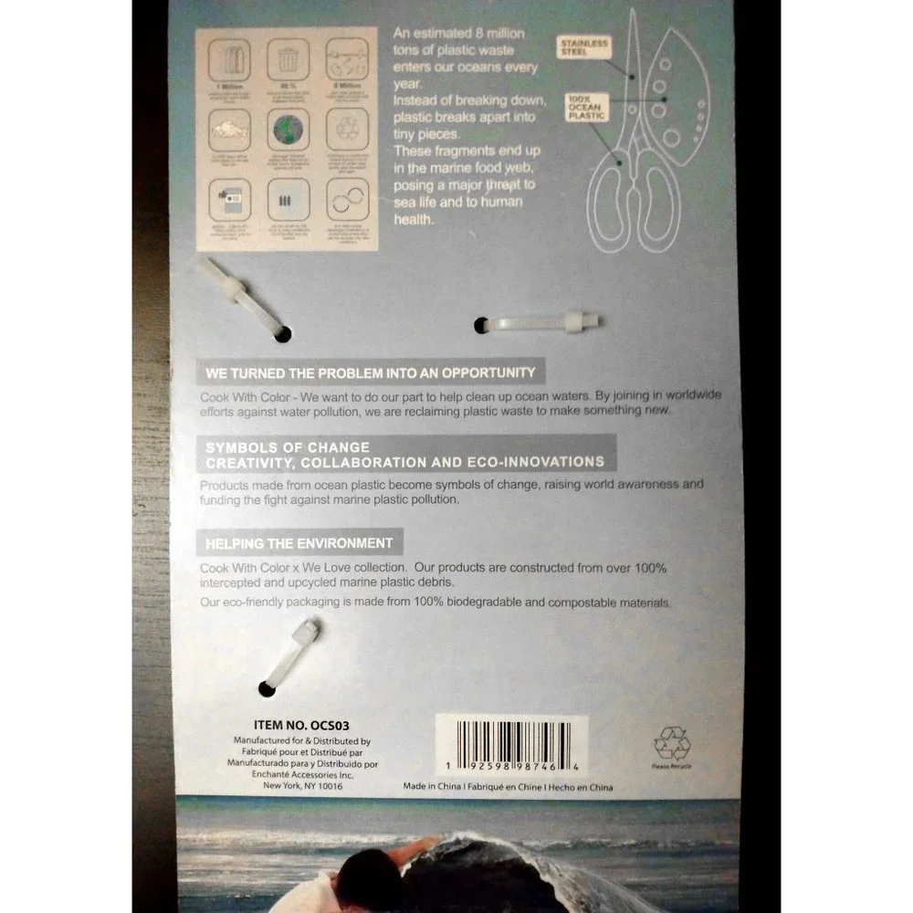 Herb Scissors & Stripper Tool made with Ocean Plastic by CWC